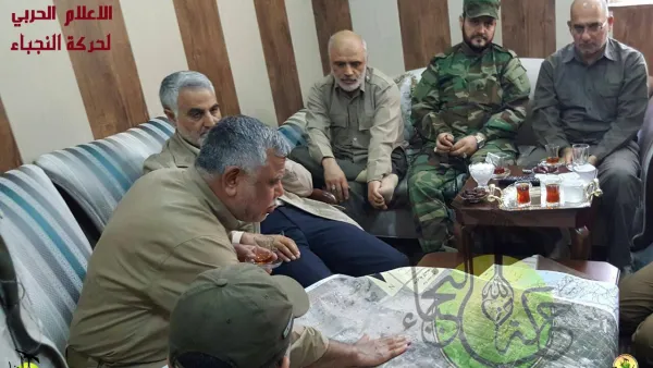 قاسم سليماني يجتمع بقيادات المليشيات الموالية للولي الفقيه - صورة ارشيفية