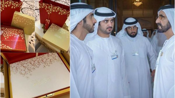 محمد بن راشد مع ابنائه الثلاث