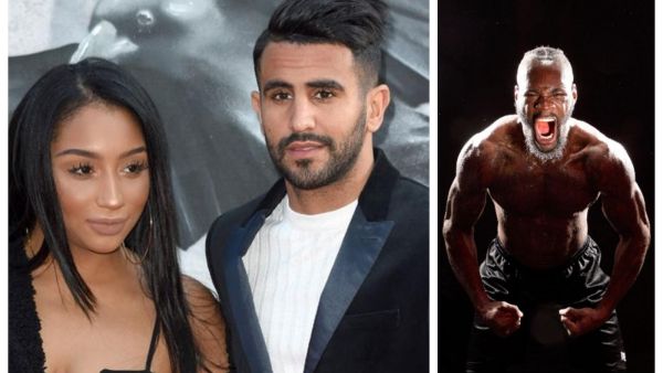 رياض محرز وزوجته رينا / الملاكم الأمريكي ديونتاي وايلدر