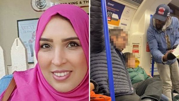 مُحجبة تدافع عن عائلة يهودية تعرضت لإساءات رجل مسيحي في مترو لندن
