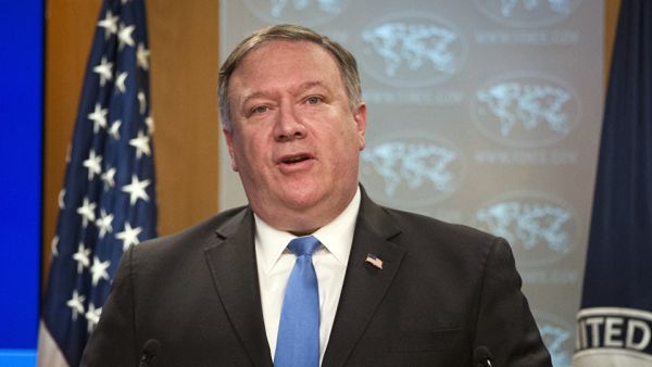 كلام بومبيو جاء في أثناء استقباله في نيويورك مؤخرا مجموعة من أعضاء الجالية اليهودية في بريطانيا