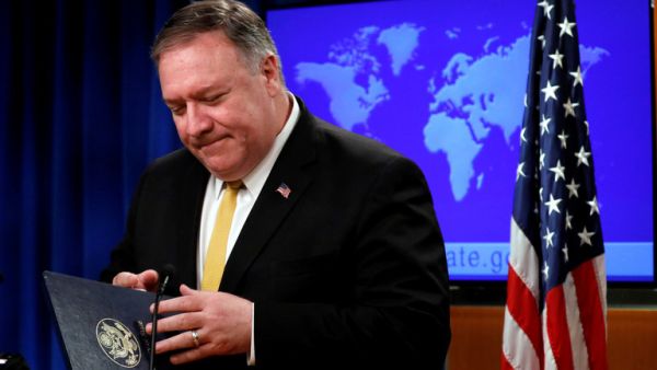  وزير الخارجية الأمريكي، مايك بومبيو