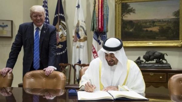 ترامب يدعو بن زايد لتشجيع بلدان المنطقة على التطبيع مع كيان الاحتلال الإسرائيلي