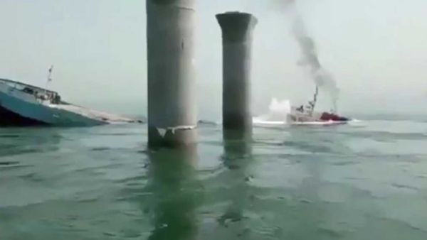 غرق سفينة إيرانية في المياه الإقليمية العراقية