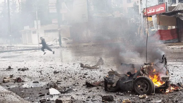 هجومين انتحاريين بسيارتين ملغومتين للمعارضه في حلب