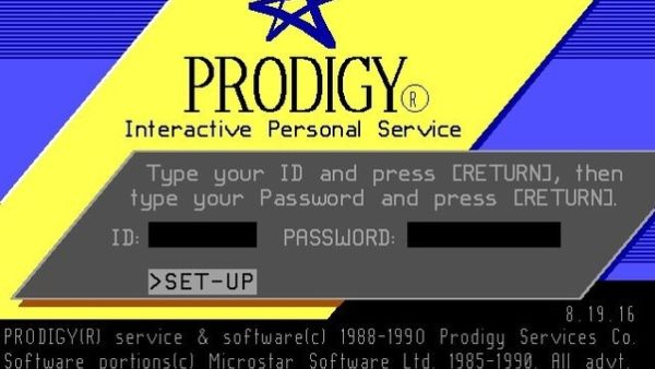 Prodigy login - remember the days of dialup? /Youtube