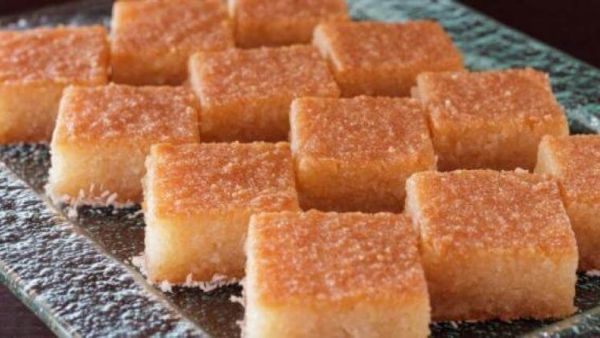 طريقة عمل البسبوسة بالسميد والزبادي