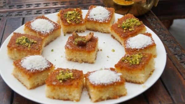 طريقة عمل البسبوسة بجوز الهند