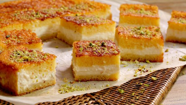 طريقة عمل البسبوسة منال العالم