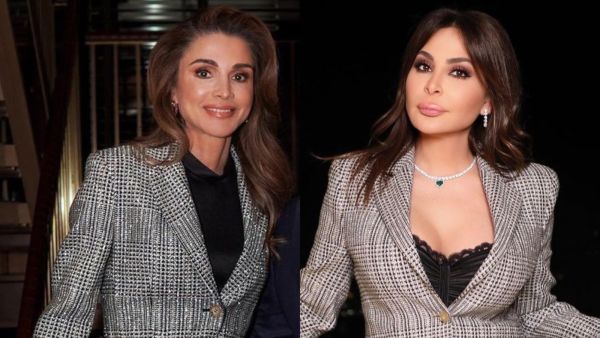 إليسا بنفس إطلالة الملكة رانيا