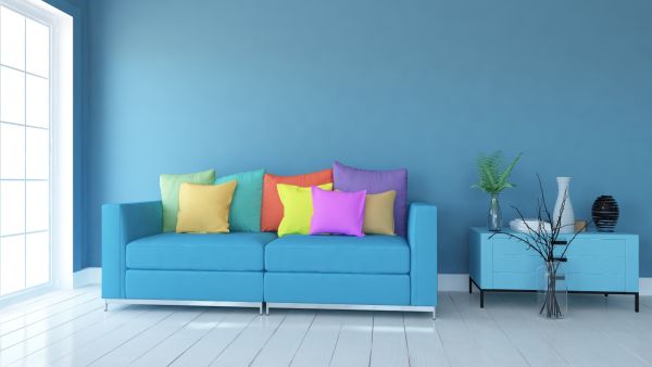 درجات اللون الأزرق في الديكور المنزلي يشعرك بالصفاء والهدوء
