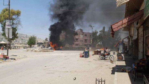  تفجير سيارة مفخخة في مدينة عفرين السورية / أرشيفية