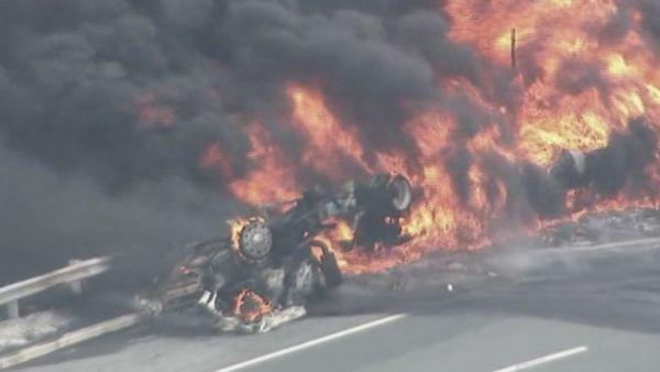 انفجار شاحنة صهريج