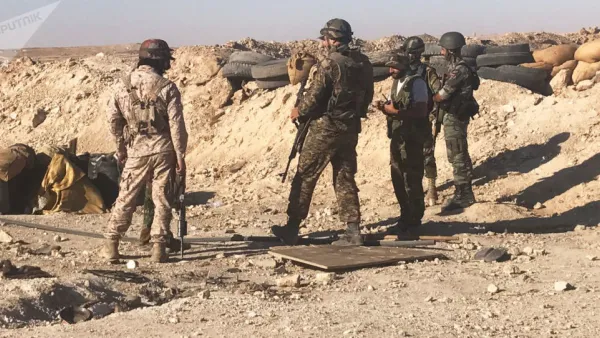 قوات من الجيش السوري في دير الزور