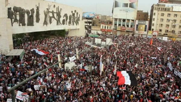  “ساحة التحرير” وسط العاصمة العراقية بغداد