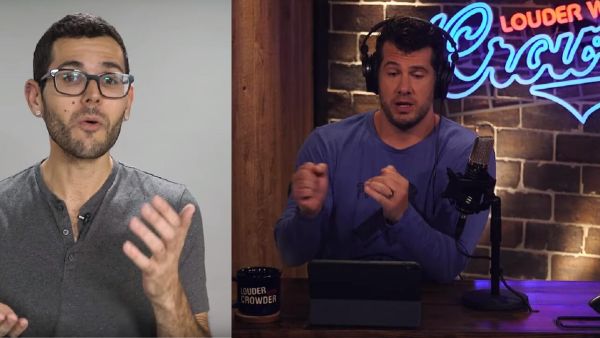 Vox Journalist Carlos Maza (Left) YouTuber and Comedian Steven Crowder (Right) (PinkNews)