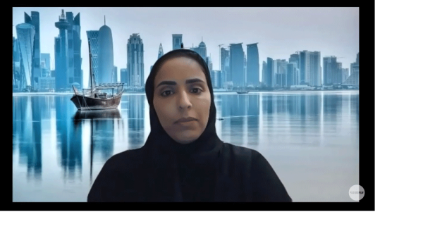 السيدة/ فاطمة سلطان الكواري، رئيس خدمات الأفراد في Ooredoo. نجاح كبير لجلسة Ooredoo النقاشية المباشرة عبر الإنترنت مع Plug and Play