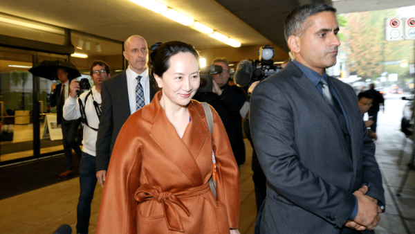 Huawei Technologies Co. Chief Financial Officer, Meng Wanzhou, leaves the British Columbia Superior Court on September 23, 2019 in Vancouver, Canada. Wanzhou was arrested by Canadian authorities last December on fraud charges and faces extradition to the United States.