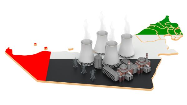 The Barakah nuclear facility, located in the Al Dhafra region of Abu Dhabi, is one of the largest nuclear energy new build projects in the world, with four APR-1400 units. (Shutterstock) UAE: Nuclear Energy Unit Reaches Full Power Capacity, Commercial Operations to Start In 2021