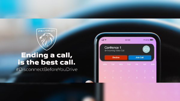 65% of drivers conduct calls with their videos on, whilst nearly 7 out of 10 said they feel more distracted on the road. Peugeot Launches Disconnect Before You Drive Campaign in Road Safety Push