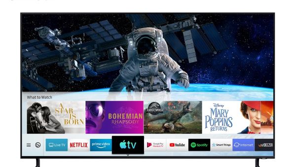 سيتوفر تطبيق Apple TV  ونظام AirPlay 2 بدءاً من اليوم على جميع أجهزة تلفاز سامسونج الذكية لعام 2019 وطرازات مختارة من العام 2018