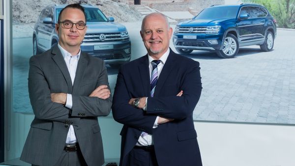 Desmond Van Den Berg, new Sales Director Volkswagen Middle East and  Guy Edmunds, new After Sales Director Volkswagen Middle East