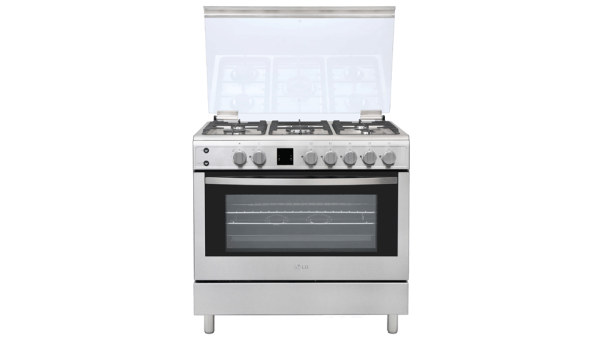 LG’s Gas Cooker also has a large capacity, giving the flexibility to cook a wide range of foods, such as a whole chicken, large pizza or even 2 layers of baked treats.
