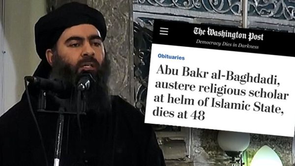 Washington Post honors ISIS leader al-Baghdadi as “religious scholar”