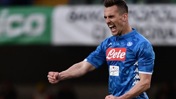 ميليك يحتفل بهدفه