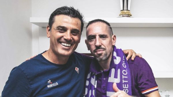 ريبيري والمدرب فينتشينزو مونتيلا