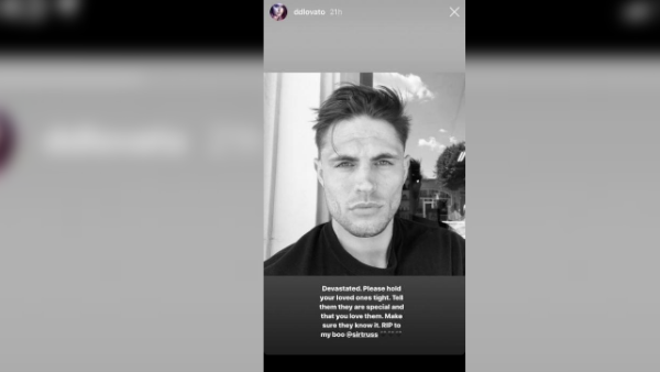 Demi Lovato urged people to seek help after her friend Thomas died following a battle with addiction. (Photo by ddlovato/Instagram Stories)
