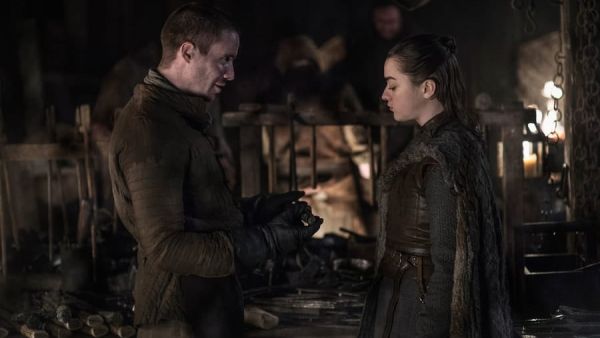 Arya Stark (Maisie Williams) got intimate with her lifelong friend Gendry (Joe Dempsie) in an unexpected nude scene. (Twitter)