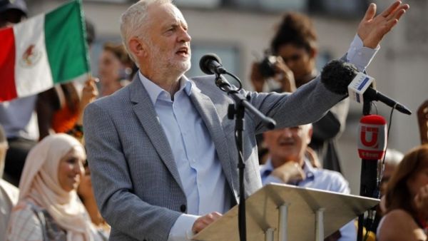 Labour Party leader Jeremy Corbyn’s office, leaders of the opposition parties discussed how to ramp up the pressure on Johnson. (AFP/ File Photo)