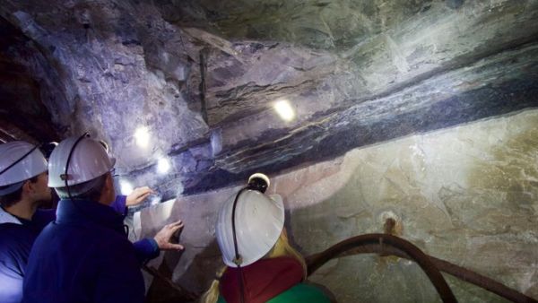 Visitors at the Röhrigschacht copper mine-turned museum in Germany. (Twitter)