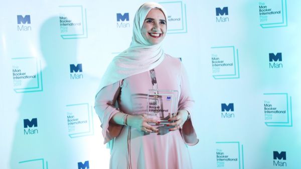 Arabic author Jokha Alharthi poses after winning the Booker International Prize for the book 'Celestial Bodies' in London on May 21, 2019. (Isabel INFANTES / AFP)