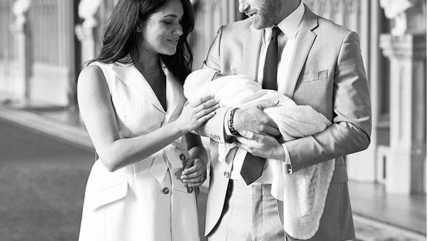 The Duke and Duchess of Sussex with their newborn son Archie Harrison Mountbatten Windsor. (AFP/ File)