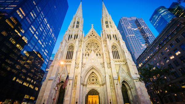 St. Patrick's Cathedral at night, in Manhattan, New York. (Shutterstock/ File Photo)