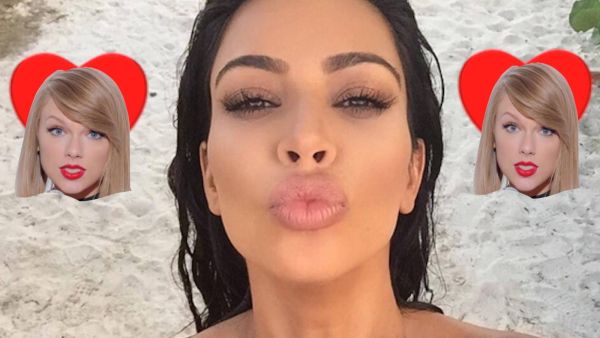 كيم كارداشيان وتايلور سويفت