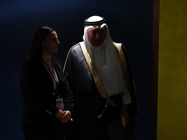 Minister of Foreign Affairs of Saudi Arabia Ibrahim Abdulaziz Al-Assaf arrives to speak during the 74th session of the United Nations General Assembly on September 26, 2019 at the United Nations Headquarters in New York City. Johannes EISELE / AFP