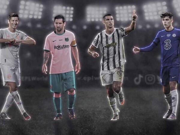 هافيرتز ورونالدو وميسي وليفاندوفسكي