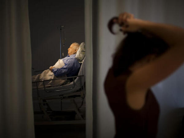 Former Israeli President Ariel Sharon in a state of coma