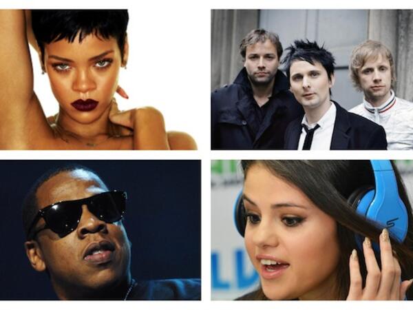 Rihanna Selena Gomez Jay Z Muse