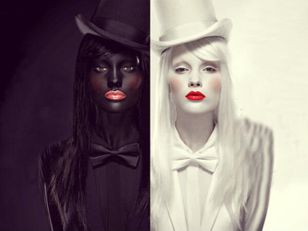 مكياج الوجه الأسود