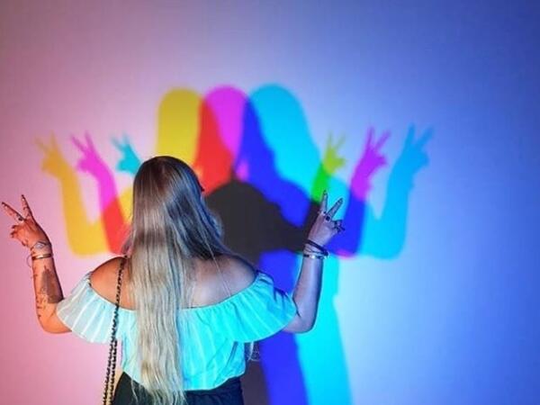 Colorful rabbits spotted in the Museum of Illusions in Dubai (Instagram)