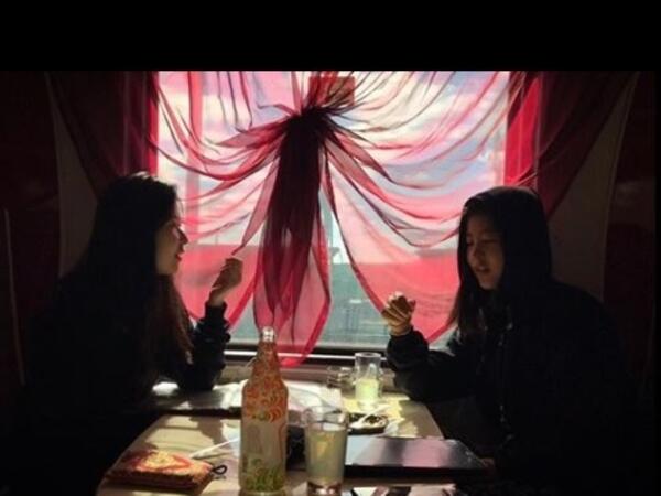 People in the train are usually students, especially during summer when they are going home for their summer break (Instagram)