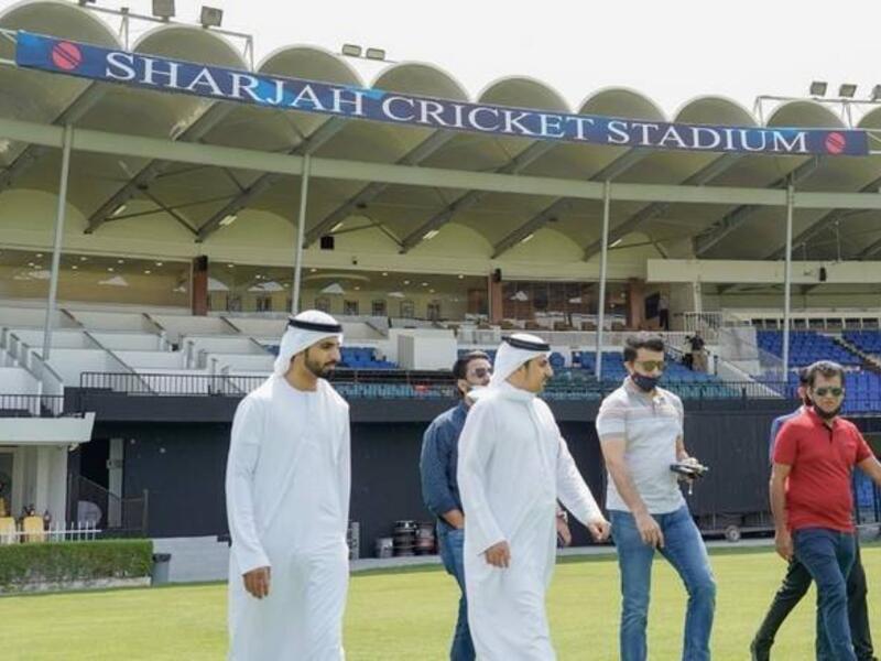 Sourav Ganguly at the Sharjah Cricket Stadium on Monday. (Supplied photo)