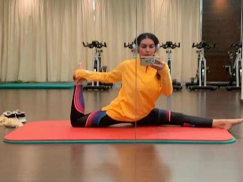Yasmin Sabri likes to share images while practicing sports with her followers Source yasmine sabri Instagram