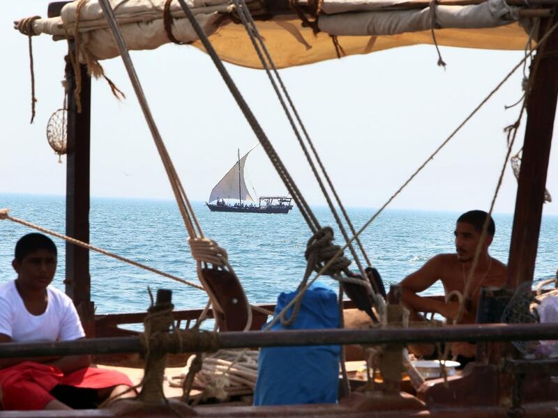 Pearl-diving trips are held annually under the patronage of the Kuwaiti emir in order to keep alive traditions that accompanied the once important national trade of pearl diving, prior to the discovery of oil. Yasser Al-Zayyat / AFP