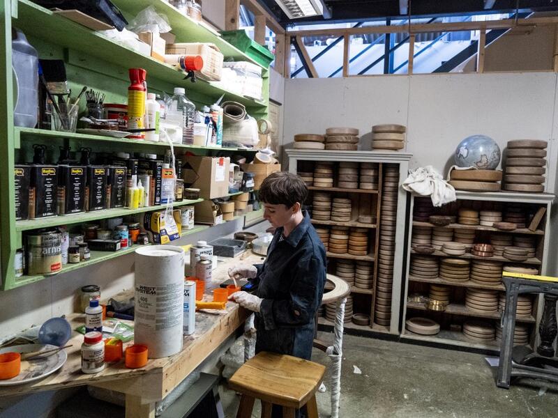 In 2008, Peter Bellerby set out to buy his father a high quality handmade globe as an 80th birthday present. When he could not find one, the Briton decided to make it himself -- and, in the process, catapulted himself into a new profession.  Niklas HALLE'N / AFP