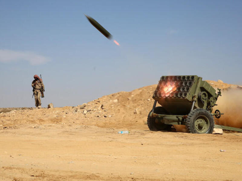 Saudi Arabia intercepted a ballistic missile fired by the Iran-backed Houthi militia toward Jazan. (File photo / AFP)